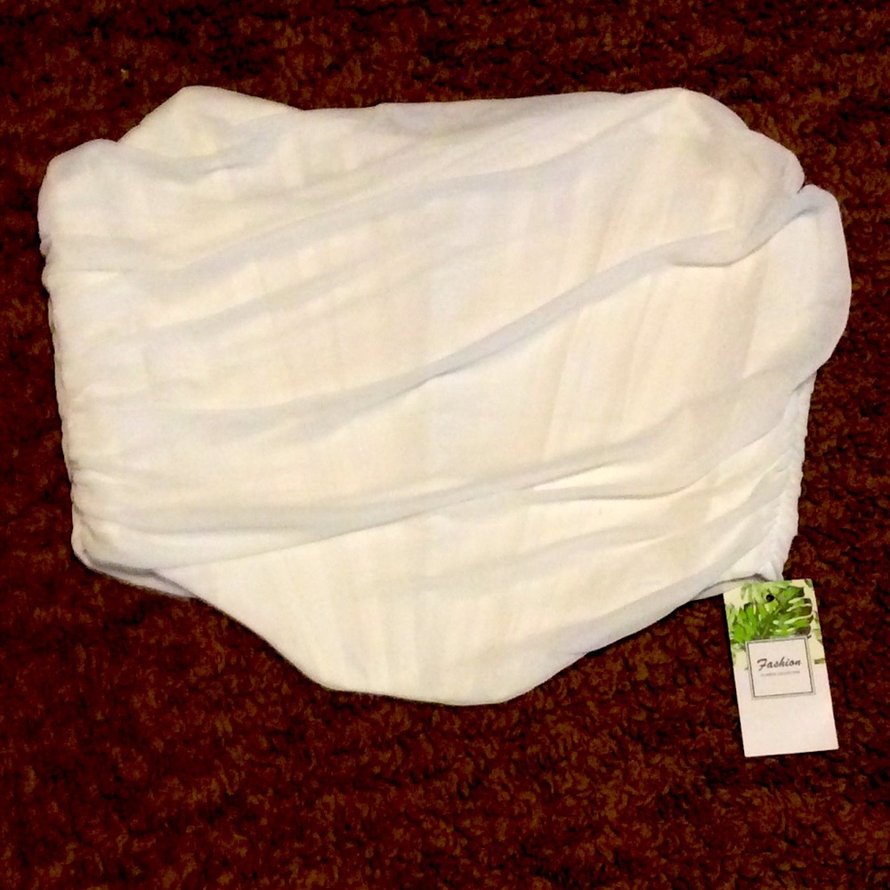 White bustier